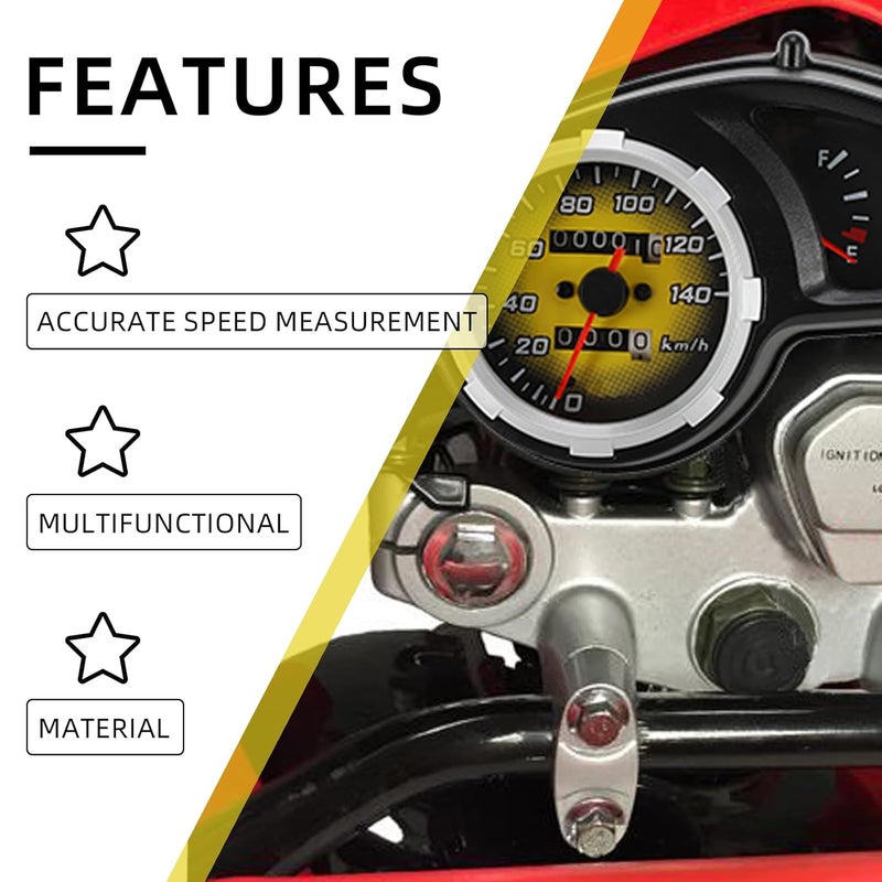 BAOUFF Speedometer Tachometer for Hawk 250,Motorcycle Odometer Fuel Gauge for Hawk250/Hawk 250cc - Image 4